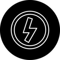 Lightning Circle Icon vector
