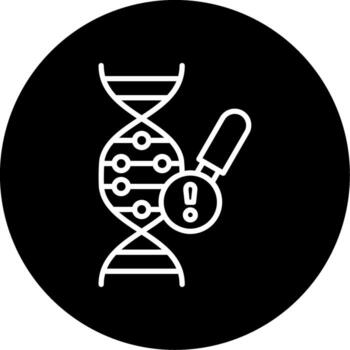 Genetics Problem Circle Icon vector