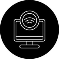 Internet Access Circle Icon vector