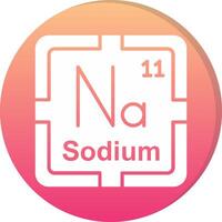 Sodium Circle Icon vector