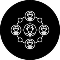Remote Access Circle Icon vector