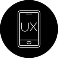 Ux Design Circle Icon vector