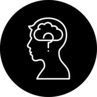 Memory Loss Circle Icon vector