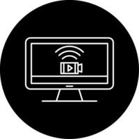 Monitoring Circle Icon vector