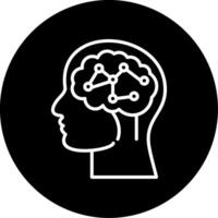Neural Circuit Circle Icon vector