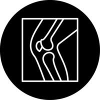 Leg X Ray Circle Icon vector