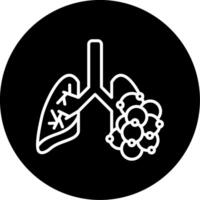 Bronchiectasis Circle Icon vector