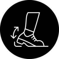 Heel Drop Circle Icon vector