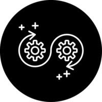 Devops Circle Icon vector