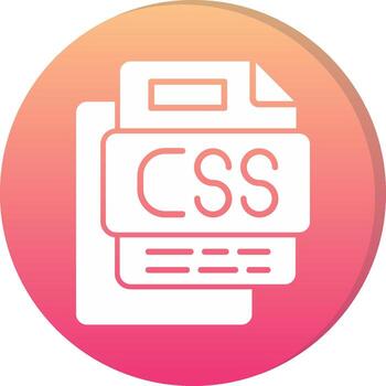 css archivo circulo icono vector