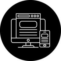 Responsive Design Circle Icon vector