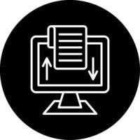 Digitalization Circle Icon vector
