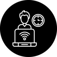 Working Circle Icon vector