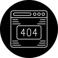 404 Error Circle Icon vector