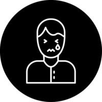 Sadness Circle Icon vector