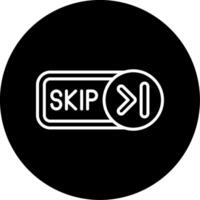 Skip Circle Icon vector