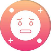 Cry Circle Icon vector