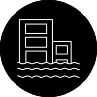 Flood Circle Icon vector
