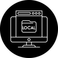 Local Circle Icon vector