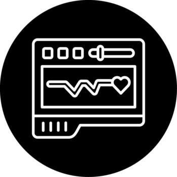 Pacemaker Circle Icon vector