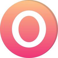 Small o Icon vector