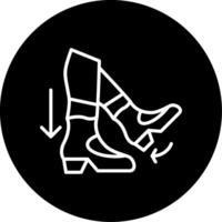 Step Back Circle Icon vector