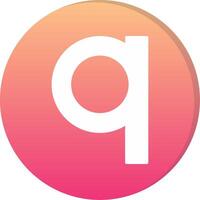Small q Icon vector