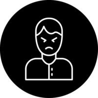 Anger Circle Icon vector
