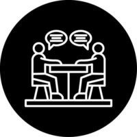 Discussion Circle Icon vector
