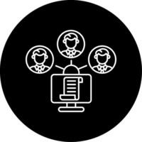 Files Exchange Circle Icon vector