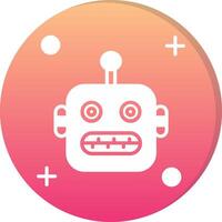 Robot Circle Icon vector