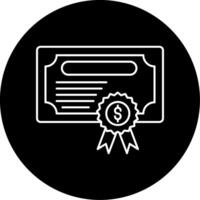 Certificate Circle Icon vector