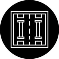 Lane Circle Icon vector