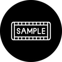 Sample Circle Icon vector