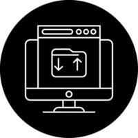 Upload Circle Icon vector