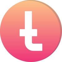 Small t Icon vector