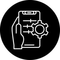 Setting Circle Icon vector