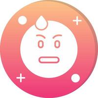 Embarrassed Circle Icon vector
