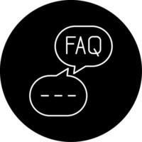 Faq Circle Icon vector