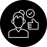 Work Done Circle Icon vector