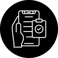 Check List Circle Icon vector