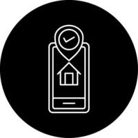 Gps Tracker Circle Icon vector