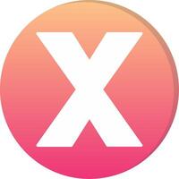 Small x Icon vector