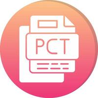 Pct File Circle Icon vector