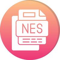 NES File Circle Icon vector