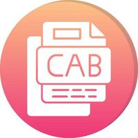 Cab File Circle Icon vector