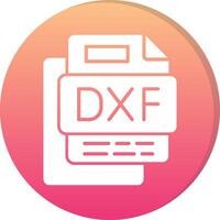 Dxf File Circle Icon vector