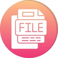 File Circle Icon vector