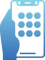 Apps Glyph Gradient Icon vector