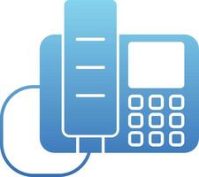 LandGlyph Gradient Phone Glyph Gradient Icon vector